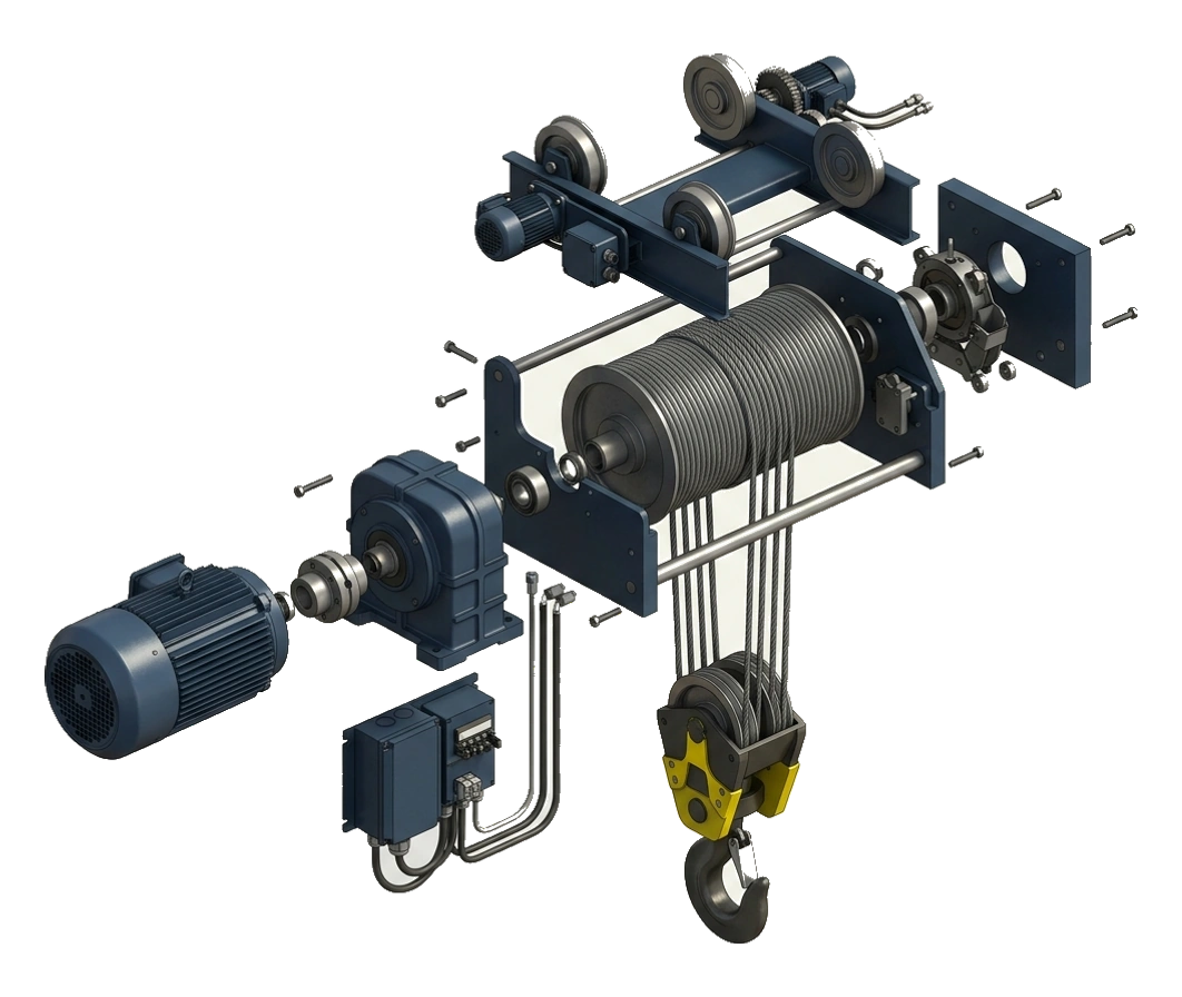 Wire Rope Hoist - MONORAIL / SINGLE GIRDER HOIST