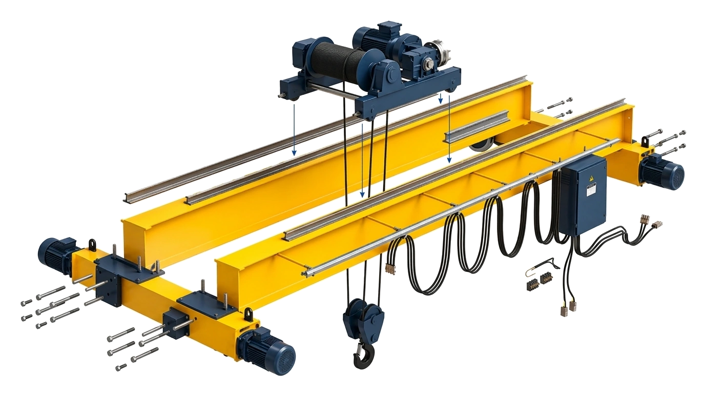 Double Girder EOT Crane - INDUSTRIAL HEAVY-DUTY EQUIPMENT